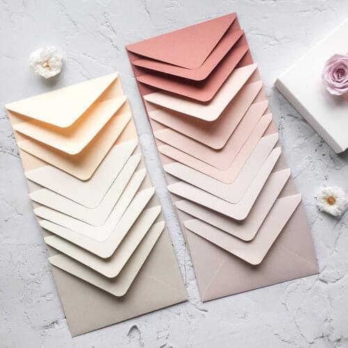 5pcs/lot Flesh Pink Series Japanese Rosa Paper Art Paper Envelopes 105mmX155mm Fine Texture, Warm Touch Gift Envelopes