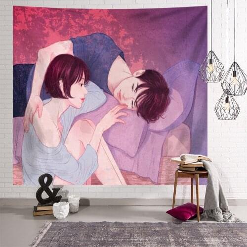 Japanese decoration tapestry bedroom wall carpet drop shipping japones decoracion dorm blanket
