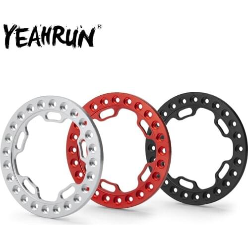 YEAHRUN 4Pcs 52mm Aluminum Alloy 1.9" Wheel Outer Ring for Axial SCX10 90046 TRX4 1:10 RC Rock Crawler Car 1.9inch Wheel Rims