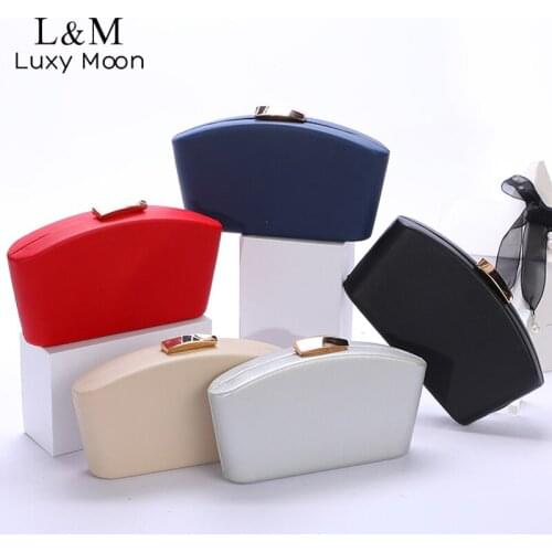 Women Clutch Bag Solid Designer Bag 2021 Fashion Purse And Handbag Female Elegant Wedding Bag Chain Shoulder Messenger Bag X461H