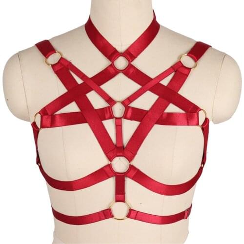 Harajuku Women Stocking Belt Goth Erotic Lingerie Sexy Womens Underwear Body Cage Bra Bdsm Rave Wear Harness Fashion Sword Belt