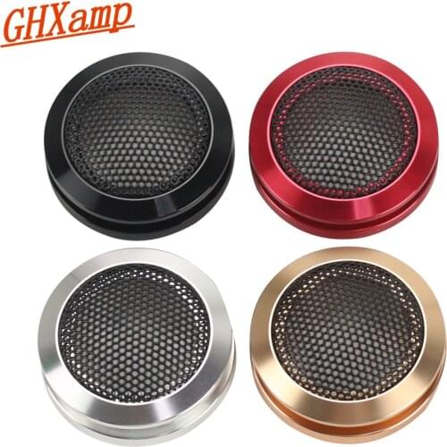 1.5 inch Car Tweeter Speaker Grill Mesh Enclosure Aluminum Protective Cover Shell Speaker DIY 2PCS