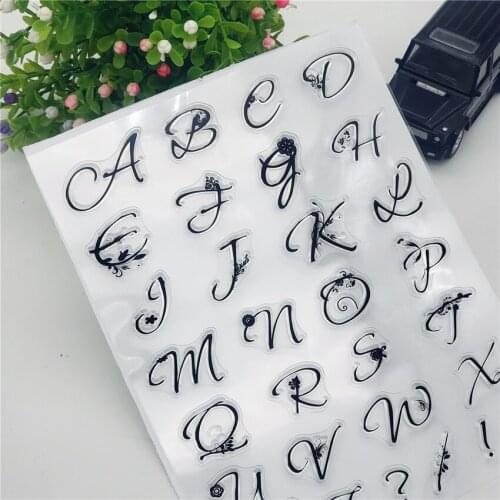 14*18CM Flower words Transparent Seal Clear Stamps Silicone Seal Roller Stamps DIY Scrapbook Album / Card Production Easter