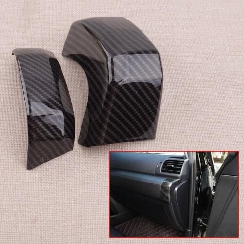 2Pcs Car Co-pilot Dashboard Strip Cover Trim LHD Fit for Toyota 4Runner 2010 2011 2012 2013 2014 2015 2016 2017 2018 2019 2020