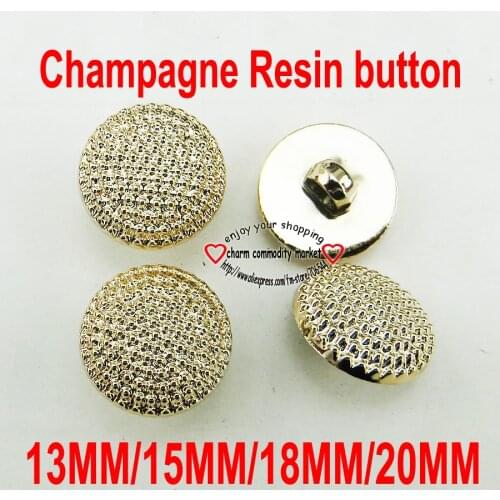 30PCS 13MM~20MM round GOLD Dyed RESIN shirt BALL buttons coat boots sewing decoration button clothes accessories R-309h