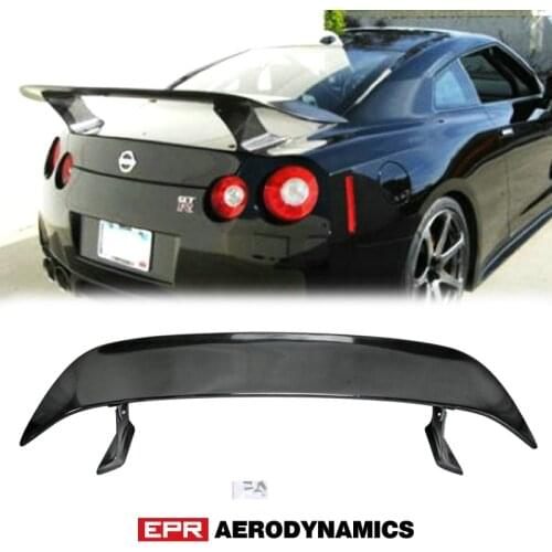Car-styling For Nissan GTR R35 FRP Fiber Glass Esprit Style Rear Spoiler Fiberglass ESP Trunk GT Wing Auto Boot Body Kit Trim