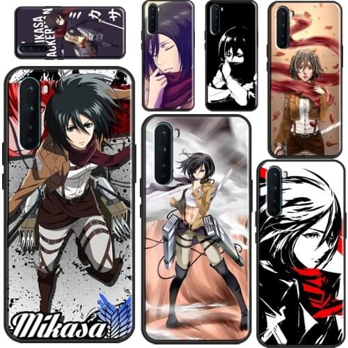 Attack On Titan Mikasa Case Cover For OPPO A72 A52 A91 A83 A15 A1K A3S A5S A53 A31 A5 A9 2020 F5 F7 Reno 4 Pro