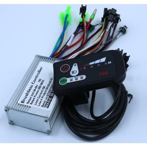 GREENTIME High Quality 36V 48V 250W E-bike Brushless Motor 790 Controller BLDC Motor Driver+790LED display