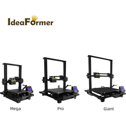 IdeaFormer 3D Printer Mega/Pro/Giant FDM TMC2208 Slient Print 200/300/400 MM Printing Size High Precision 3D Printer Machine