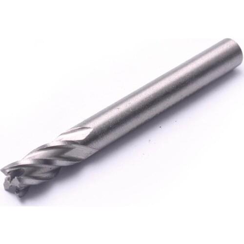 High Quality 5Pcs 4 Flutes HSS Straight Shank End Mill Diameter 6mm Shank Router Bit Milling Cutter CNC Tool four flutes