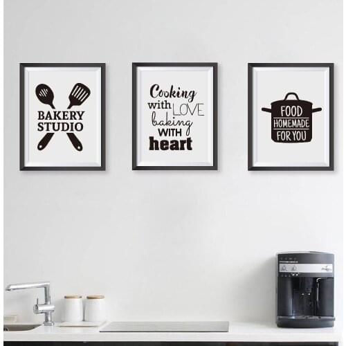 Wall Art Abstract Kitchen Paintings Cooking Food Nordic Canvas Posters and Prints for Living Room Bedroom Corridor Decoration