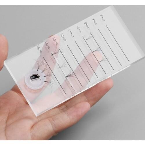 Lash Pallet Tile Palette Eyelash Extensions Tool Composite best Acrylic Board Adhesive Glue Lashes Holder with glue holder cup