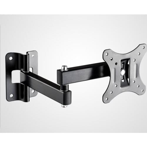 10"-24" Monitor Stand Rotary Telescopic LCD TV Universal Wall Mount Carbon Steel