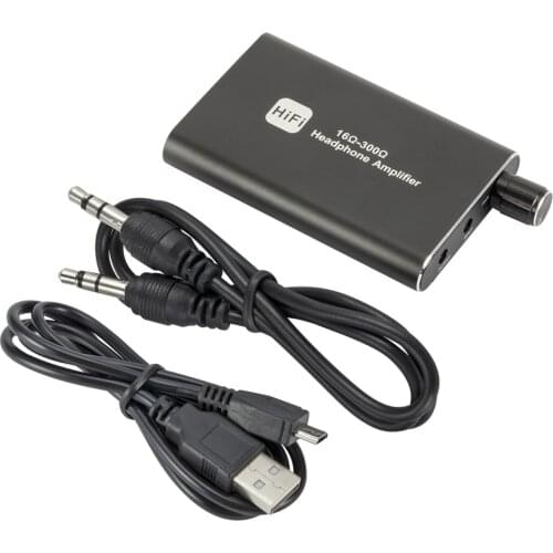 Kebidu Sound card Portable HiFi Amplify Audio interface hifi headphone amplifier Headset with AMP Cable Two-stage gain Earphones