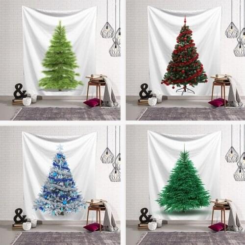 Christmas tree tapestry wall art ins hanging cloth art wall tapestries home decoration mural wall hanging beach towel