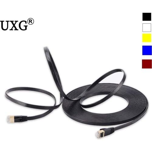 Super long CAT7 RJ45 Patch Ethernet LAN Network Cable For Router Switch gold plated cat7network cable RJ45 8P8C GOLD PLATED PLUG