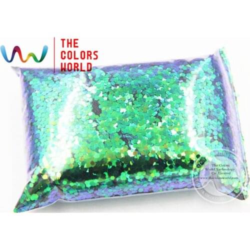 TCR402 Iridescent Malachite Green With Purple and Gold luster color 1.5MM Size glitter for nail Art or other DIY decoration