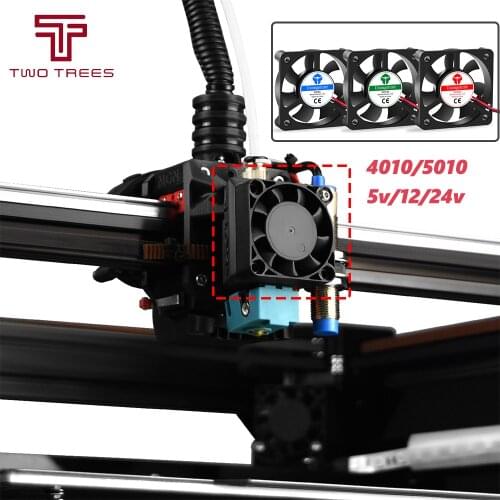 DC 5010 5V/12V/24V Computer CPU Cooler Mini Cooling Fan 50MM 50x50x10mm Small Exhaust Fan for 3D Printer 2 Pin 4010 Fan