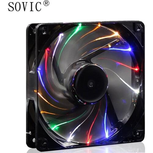 Computer Cooler Fan 120mm High Air Flow DC 12V 2000RPM 3pin/4pin Cooling Fans for PC Case / CPU Cooler / Water Cooling 12025