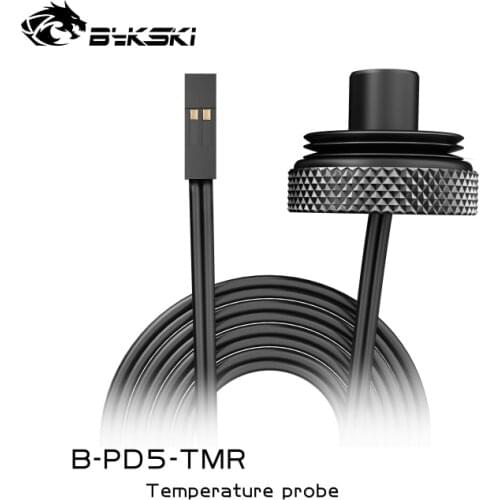 BYKSKI G1/4 Temperature Measurement Plug Sealing Lock Water Cooling PC Application Accessories Metal Fitting / B-PD5-TMR