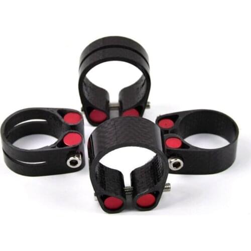Seat tube clamp full Carbon Fiber Bike Seatpost Clamps 3K Sest post Clamps 27.2 /30.8/31.6mm Bike Parts