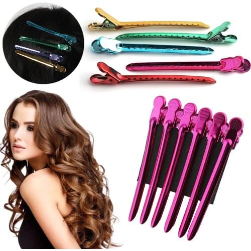 5/6Pcs Metal Duck Mouth Hairdresser Hair Clip Salon Hair Clamps Hairdressing Pro Section Hair Clips Hair Styling Accessories