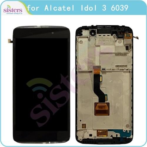 LCD Screen For Alcatel Idol 3 6039 6039A 6039K 6039Y LCD Display for Alcatel 6039 Touch Screen Digitizer Assembly Replacement