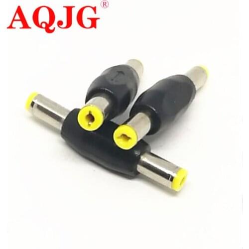 100pcs 5.5*2.1 mm / 5.5x2.1mm DC Power Plug Connector male to male Panel Mounting Plugs Adaptor