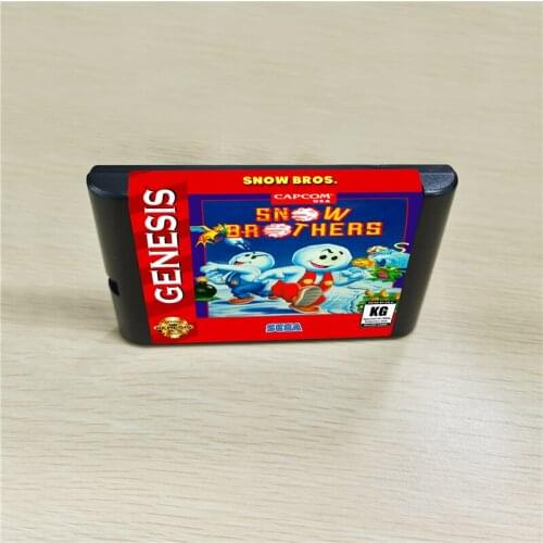 Snow Bros - Nick & Tom - 16 bit MD Games Cartridge For MegaDrive Genesis console