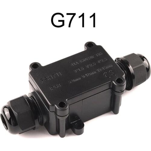 2 Way IP68 Electrical Outdoor Waterproof Cable Wire Connector 41A/450V With Terminal For Led Light Wiring Accessories