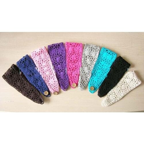 2013 cotton Crochet Headbands handmade knit Head wrap Mixed color Free shipping 100pcs