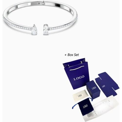 2020 Fashion SWA New ATTRACT CUFF Bracelet Charming And Eternal Drop-Shaped Stone Decoration Female Bracelet Jewelry Gift