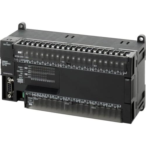 CP1E-N60S1DT-D 24 VDC supply, 36 x 24 VDC inputs, 24 x NPN outputs 0.3 A, 8K steps program + 8K words data memory