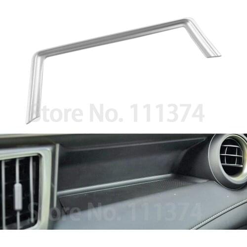 Chrome Glove Box Trim For Toyota RAV4 2016 2017 2018 ABS Strip Decoration Accessories