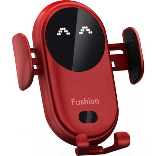 10W Fast Charge Infrared Smart Sensor Qi Car Wireless Charge Handle Automatic Clamping Air Vent Mount Holder Wireless Charging
