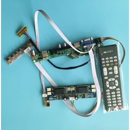For M170EG01 V1 HDMI LCD 30pin Resolution TV Controller Board Digital Signal 4 lamps 1280X1024 17" VGA AV VGA kit