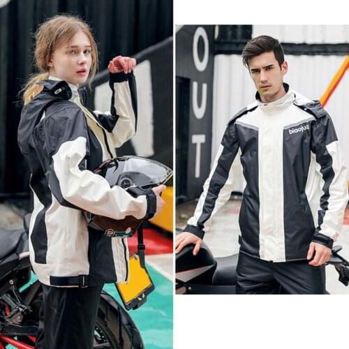 Waterproof Motorcycle Rain Suit Raincoat+Rain Pants Poncho Motorcycle Rain Jacket Riding Motorbike Rain Coat Motorcycle