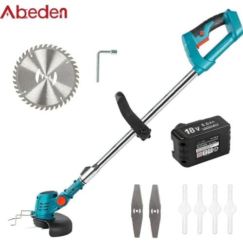 Electric Lawn Mower for Makita 18V With 1 Battery Cordless Brushcutter Trimmer for Bush Grass Cutter Garden Power Tools