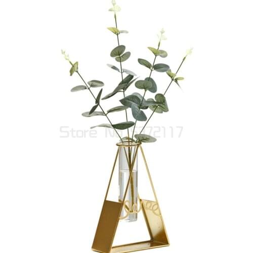 Creative simple hydroponic test tube vase ornaments small living room dry flower applicator dining table decoration