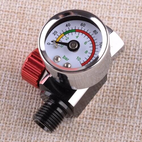 Metal Air Control Pressure Gauge Compressor Regulator Fit for Devilbiss Iwata 0-140 PSI Spray Tool