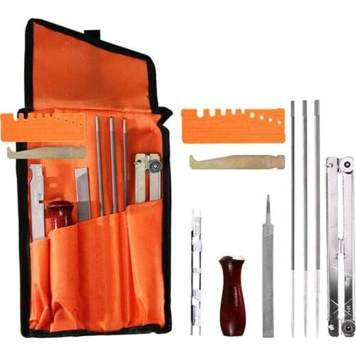 10pcs/set Chainsaw Sharpener File Kit for Sharpening and Filing Chainsaws and Other Blades