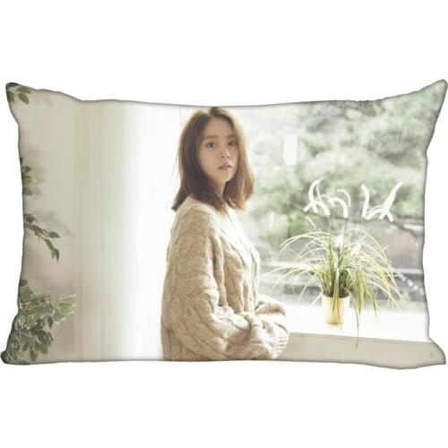 New Arrival Custom Han Seung Yeon Satin Pillowcase 35x45cm (one side) Printed Zipper Pillow Cover Custom your image gift