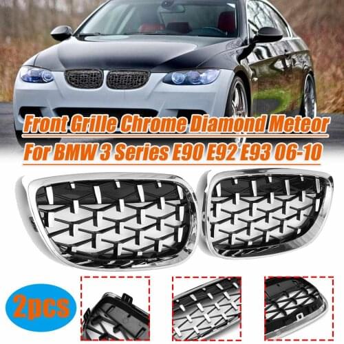 Front Grille Girlls Diamond Style For BMW 3 Series E90 E92 E93 2006 2007 2008 2009 2010 2011 2012 2013 2014 2015 Racing Grills