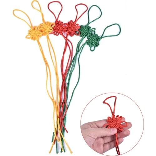 Knots Pendants 2pcs Chinese Knot DIY Chinese Decorative Tassel Fringe Chinese Bow Knots Nylon Thread New Year Gifts
