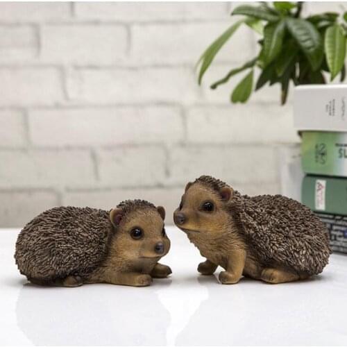 2018 Direct Selling Modern Hedgehog Statue Resin Ornaments Home Decoration Accessories Gift Sculpture Gift Geometric Sculpture