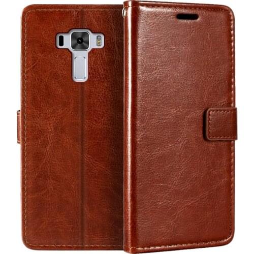 Luxury Leather Wallet Case For Asus Zenfone 3 Laser ZC551KL 5.5 inch Holder Card Slots Flip Cover Stand Bag
