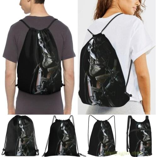 Hq Dishonored 2 (Vector) Women Drawstring Sackpack Gym Bags Men Outdoor Travel Backpacks For Training Fitness Swimming Bag