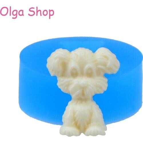 DYL043 20.6mm Dog / Puppy Silicone Mold - Animal Mold Fondant, Dessert, Scrapbooking, Gum Paste, Chocolate, Resin, Food Safe