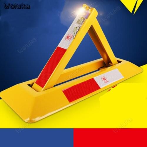 Thick Triangle occupancy parking pile Car position lock anti-collision fixed lock special punch-free Upgrade one-piece CD50 Q01