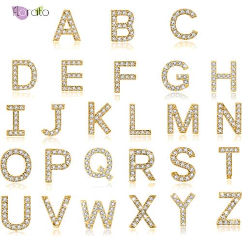 26 Capital Letter Crystal Stud Earring 925 Sterling Silver Ear Needle Exquisite Fashion CZ Earrings Elegant For Women Gifts